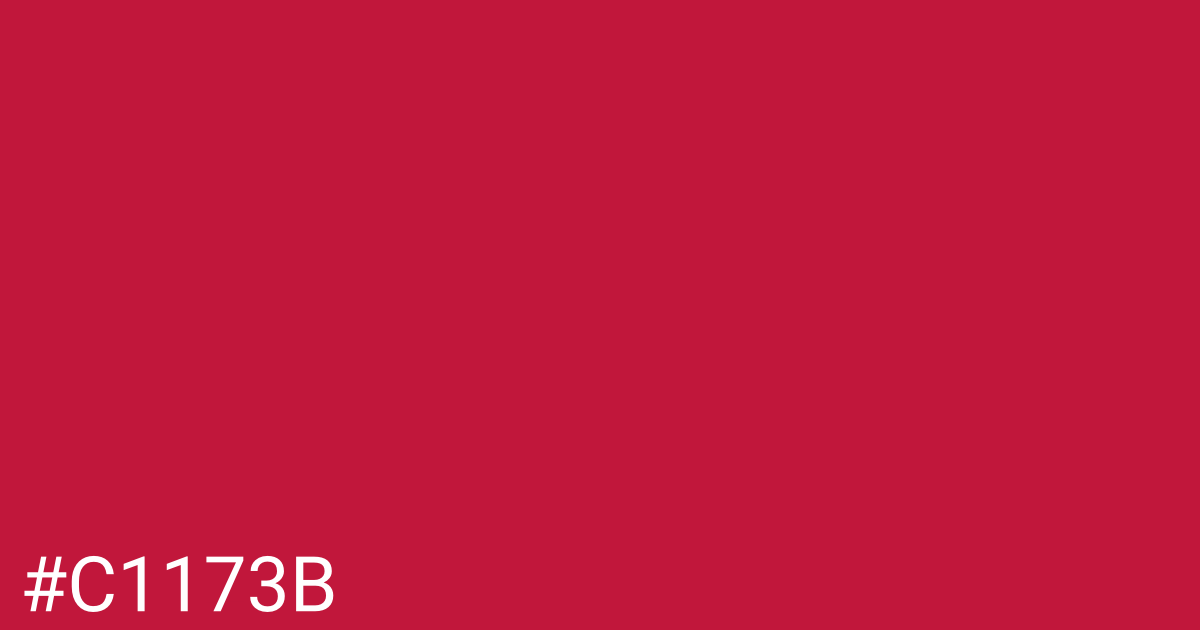 Hex color #c1173b graphic