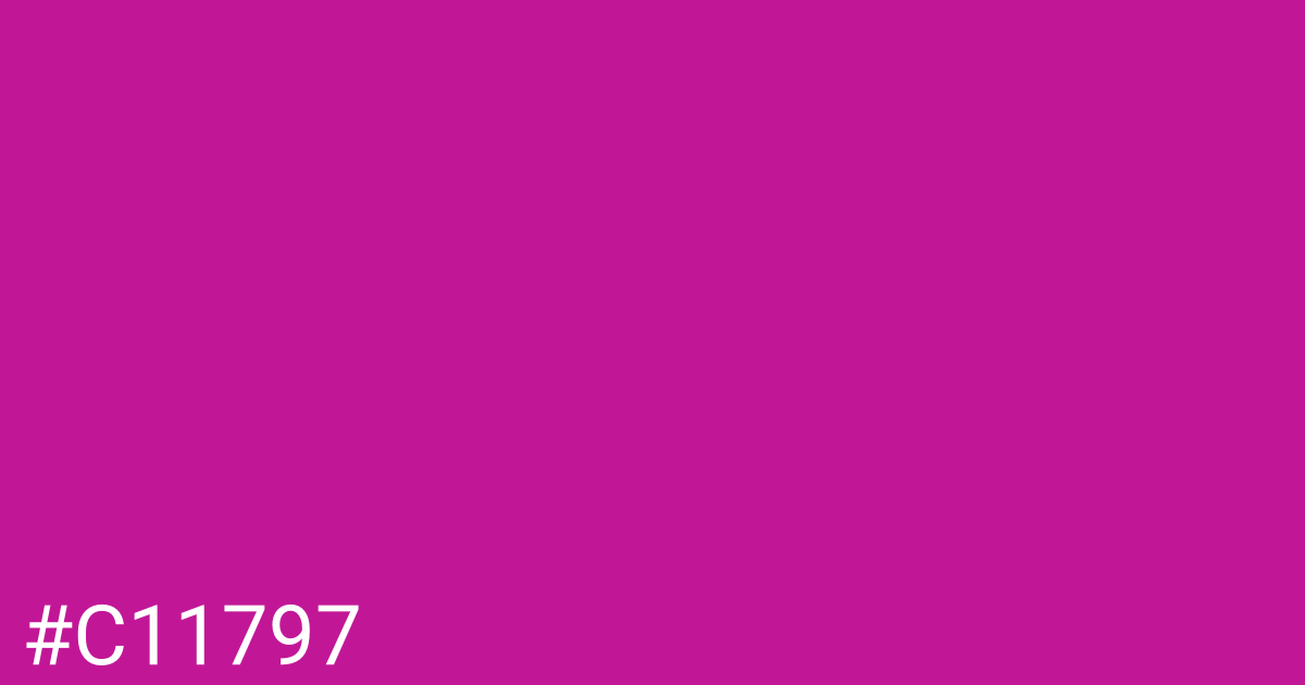 Hex color #c11797 graphic