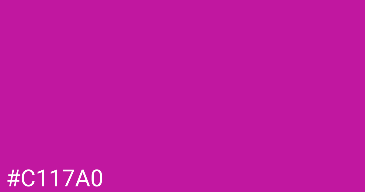 Hex color #c117a0 graphic