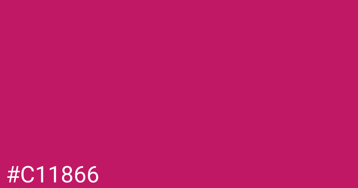 Hex color #c11866 graphic