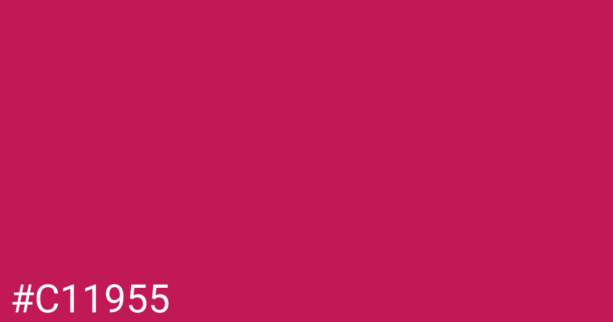 Hex color #c11955 graphic