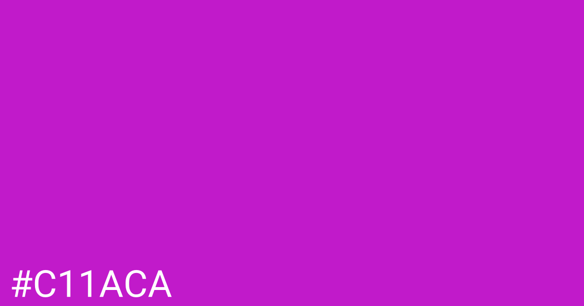 Hex color #c11aca graphic