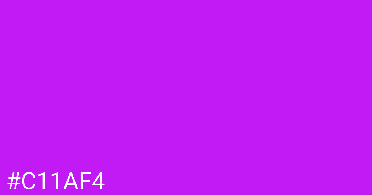 Hex color #c11af4 graphic