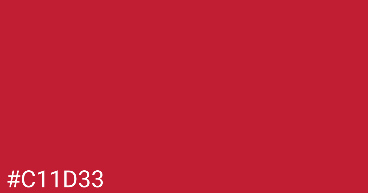 Hex color #c11d33 graphic