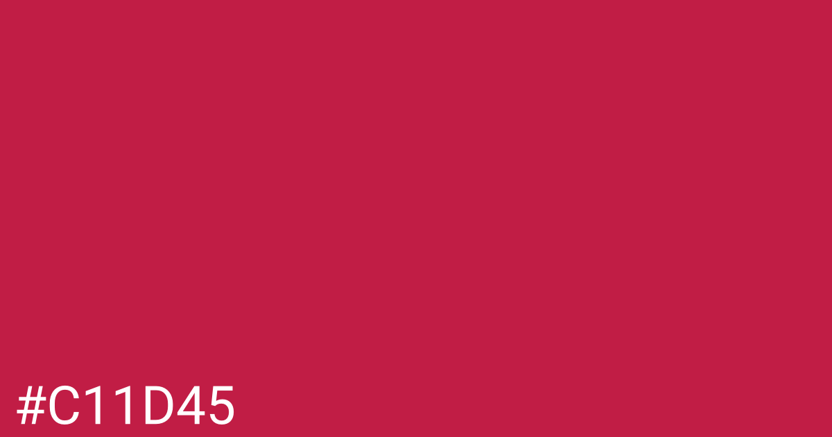 Hex color #c11d45 graphic