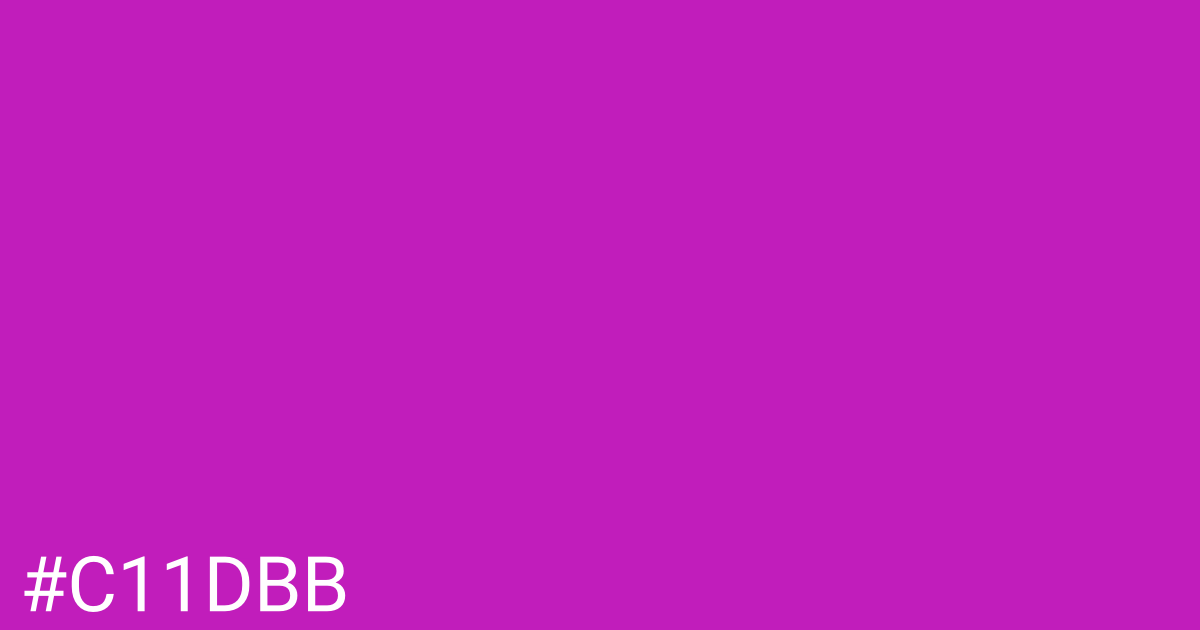 Hex color #c11dbb graphic
