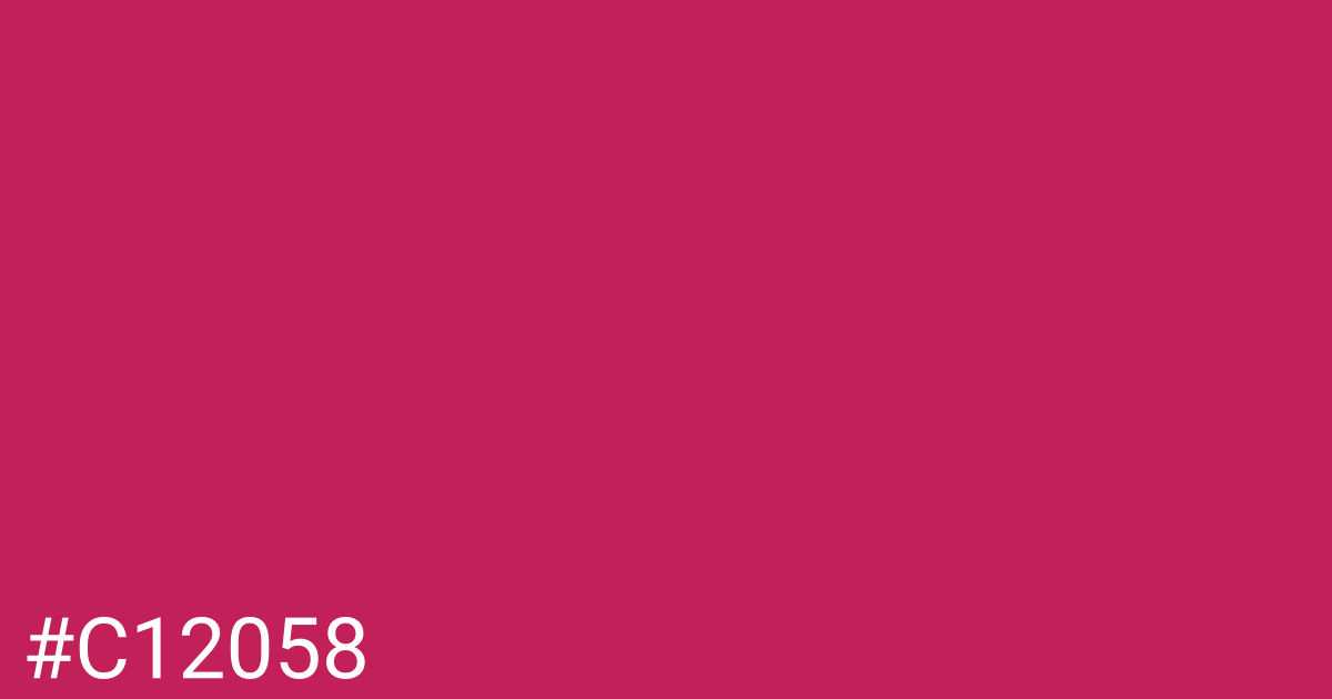 Hex color #c12058 graphic