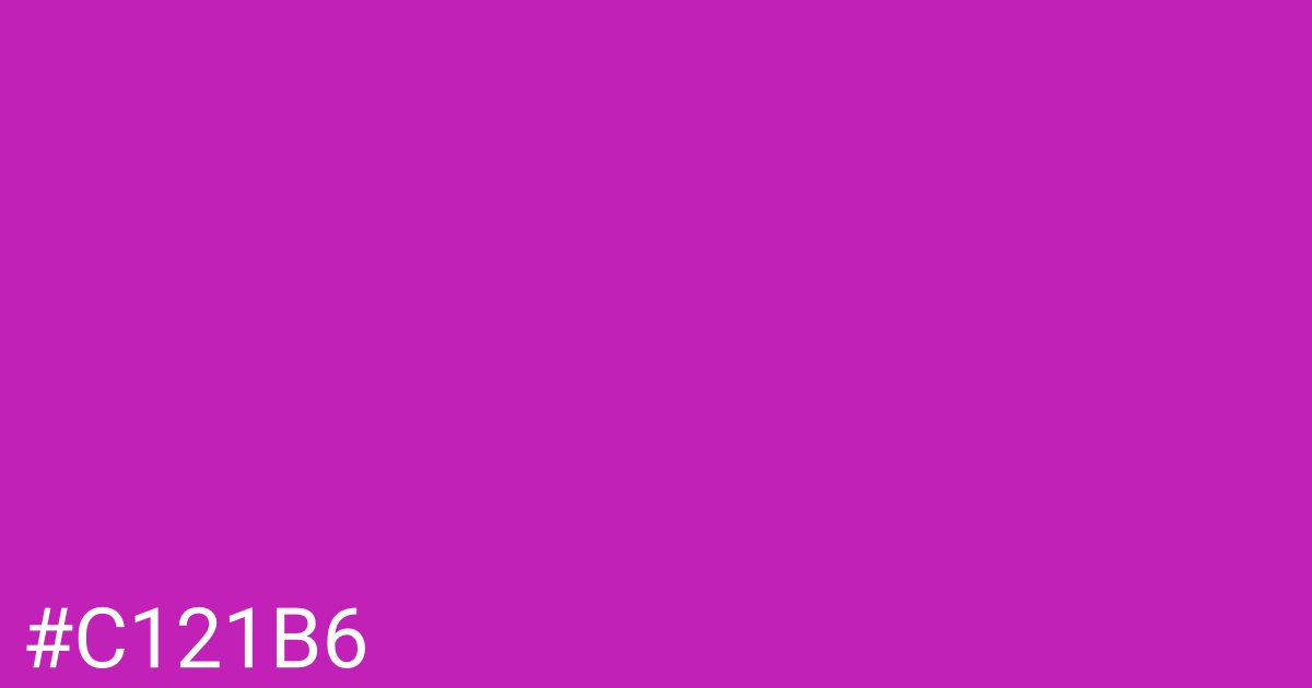 Hex color #c121b6 graphic