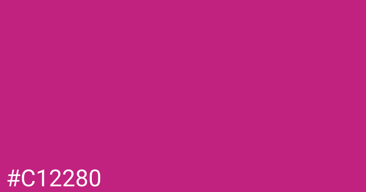 Hex color #c12280 graphic