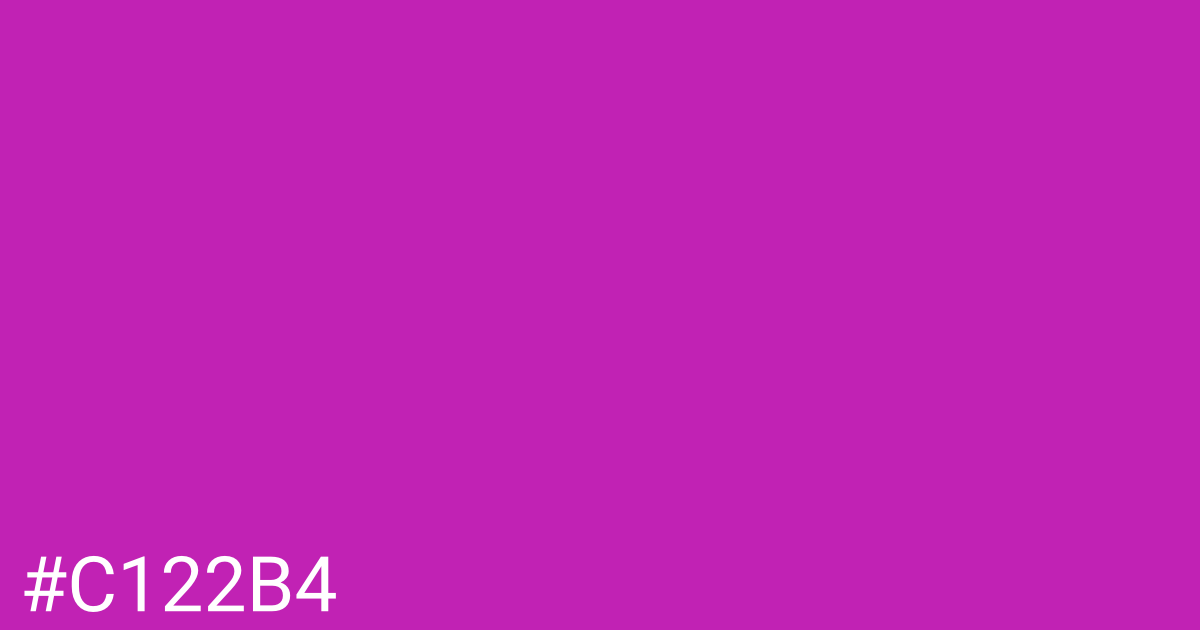 Hex color #c122b4 graphic