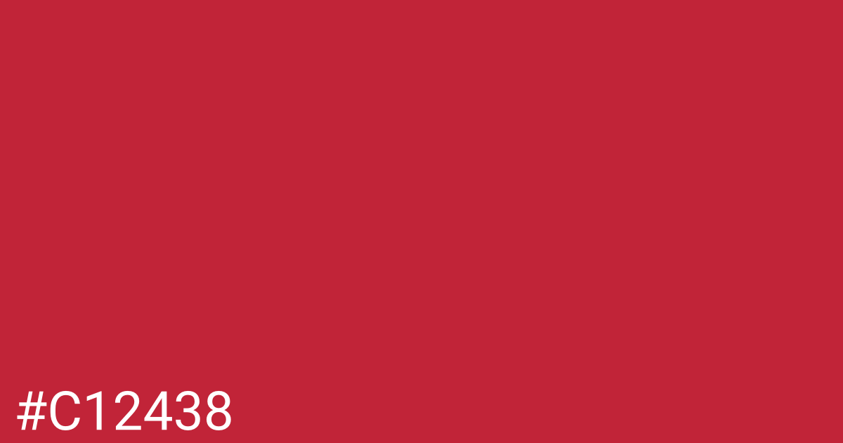 Hex color #c12438 graphic
