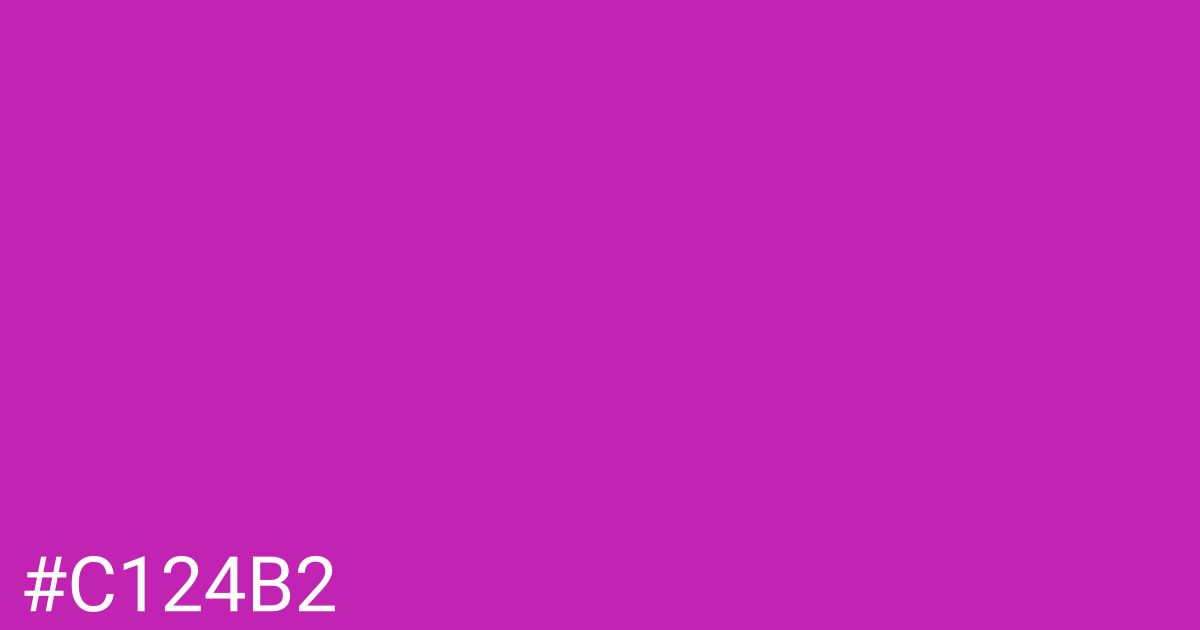 Hex color #c124b2 graphic