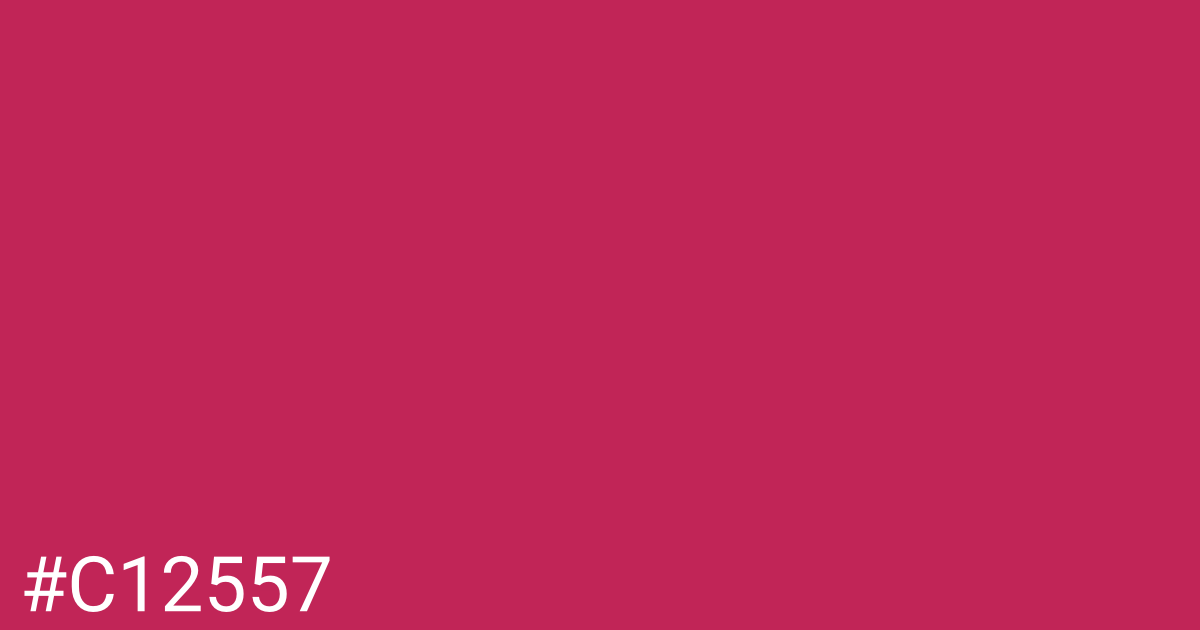 Hex color #c12557 graphic