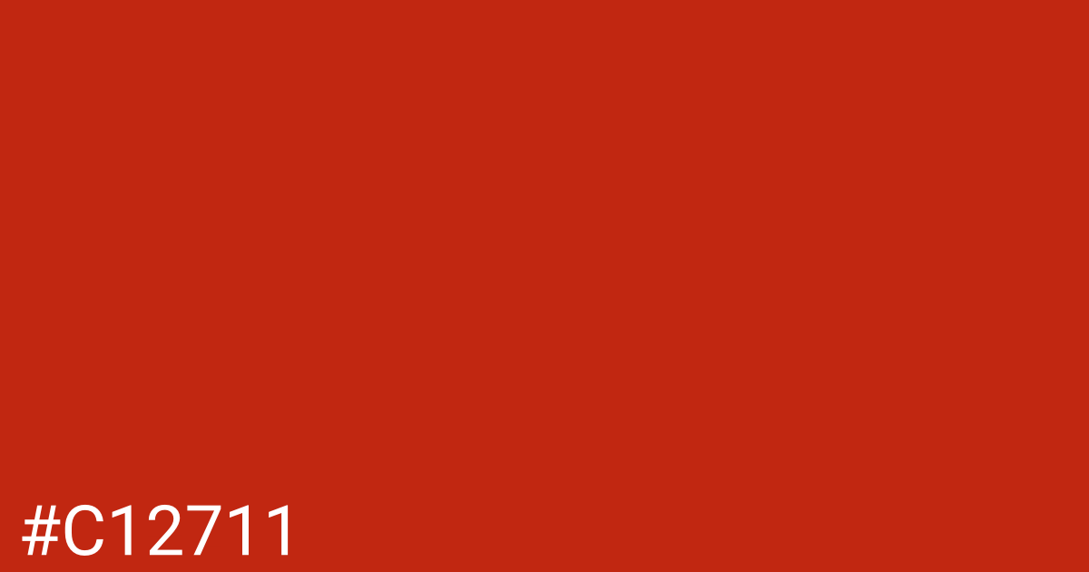 Hex color #c12711 graphic