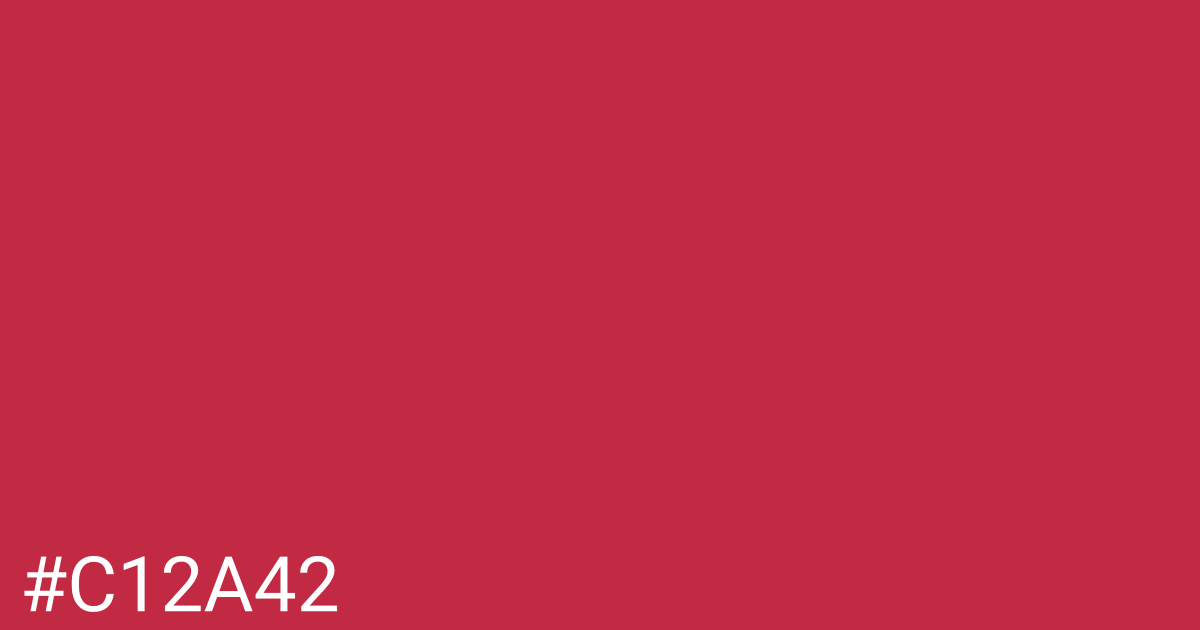 Hex color #c12a42 graphic