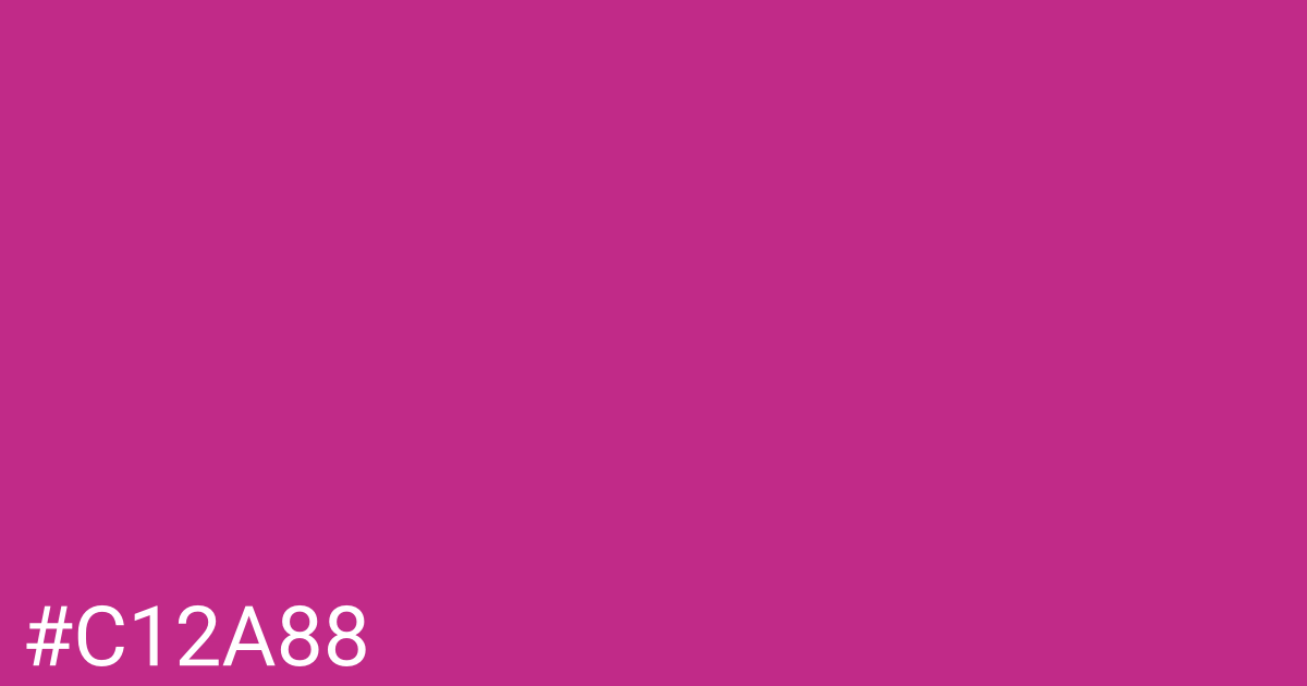 Hex color #c12a88 graphic