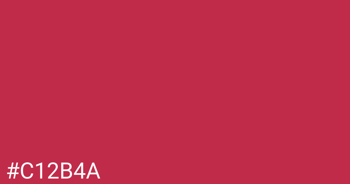 Hex color #c12b4a graphic