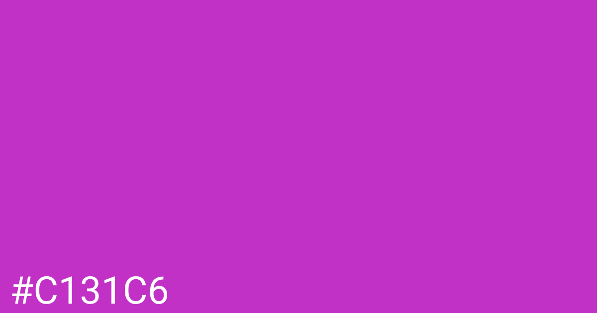 Hex color #c131c6 graphic