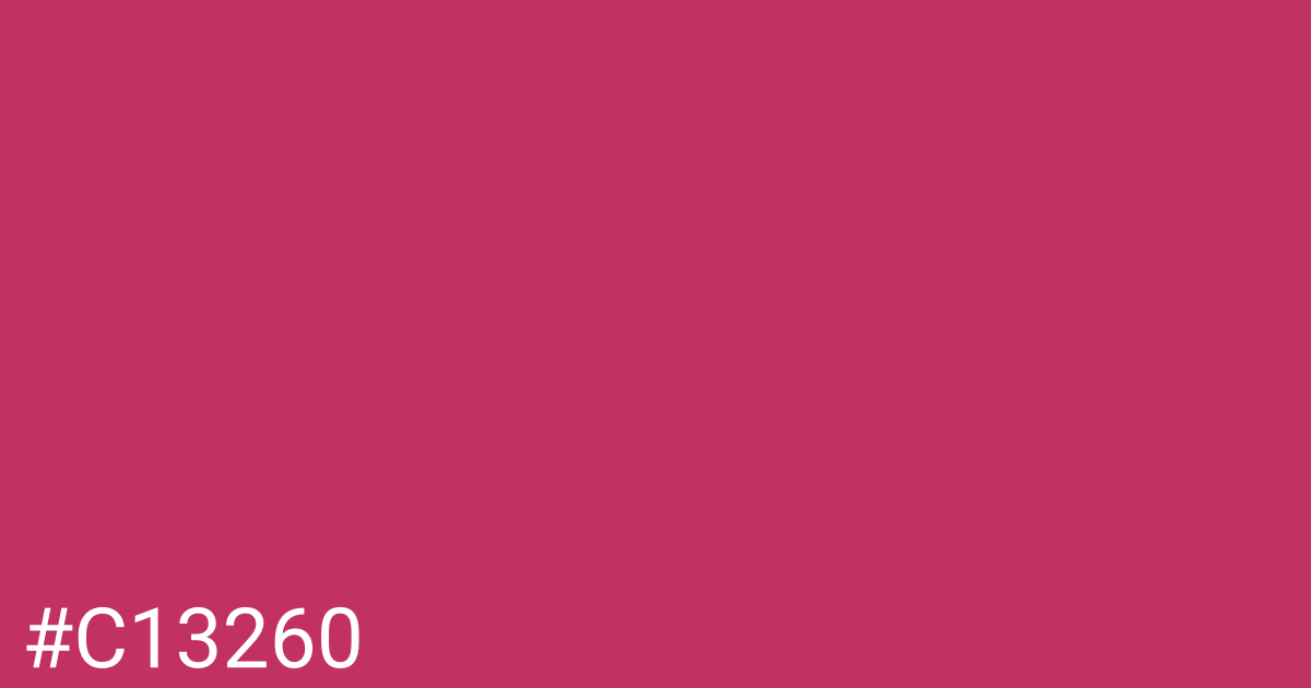Hex color #c13260 graphic