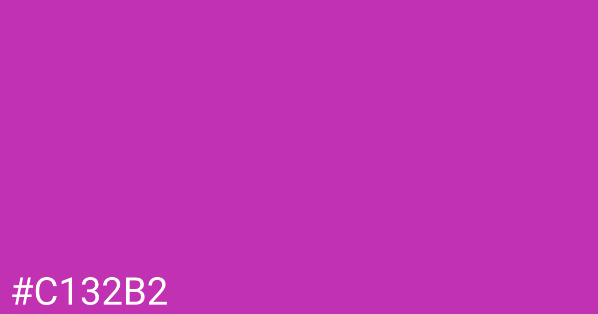 Hex color #c132b2 graphic