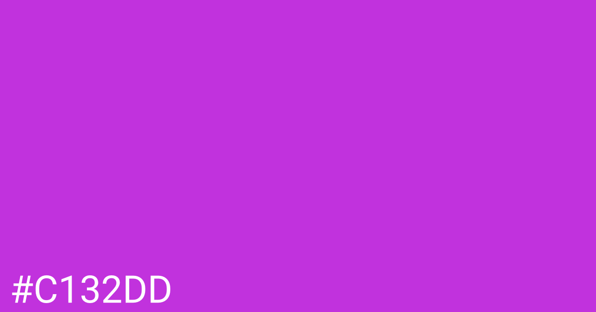 Hex color #c132dd graphic