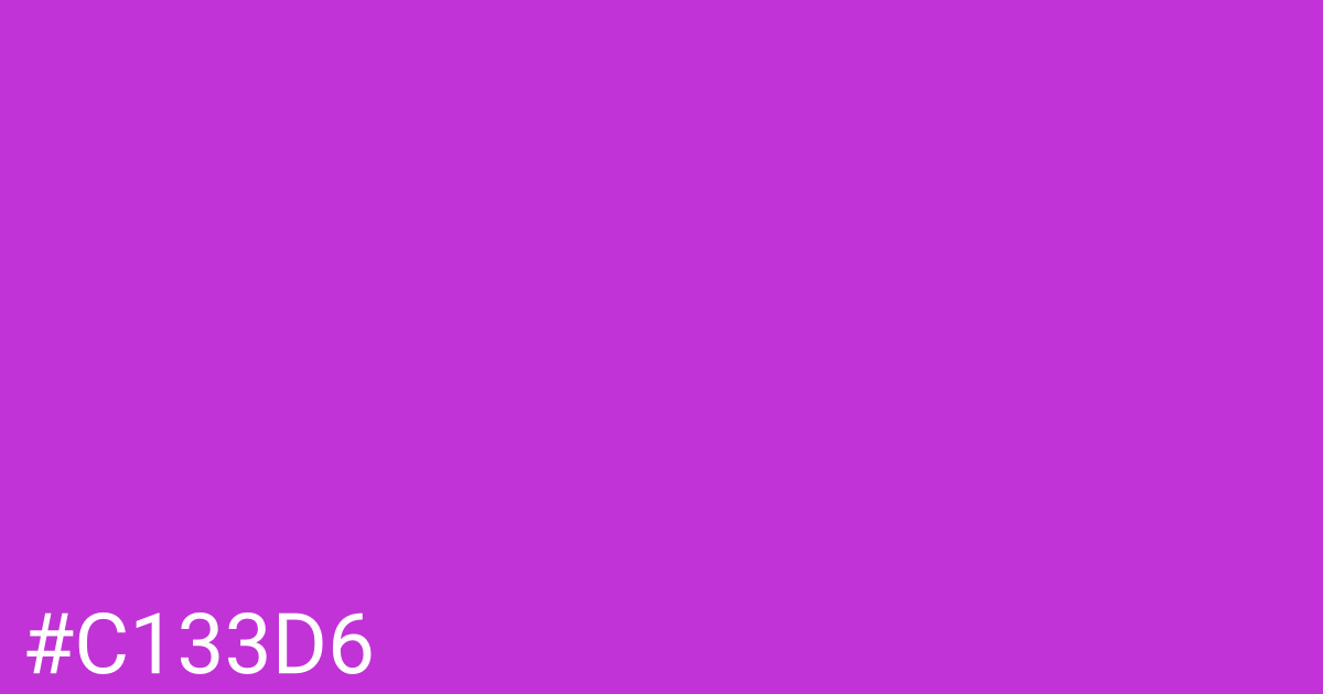 Hex color #c133d6 graphic