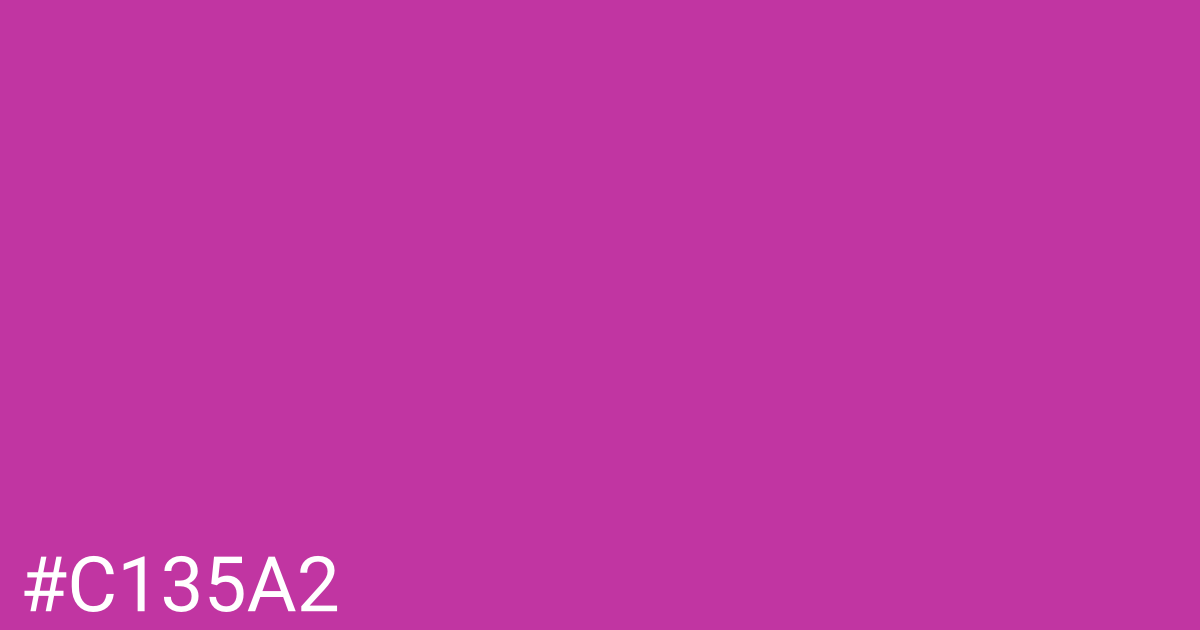 Hex color #c135a2 graphic