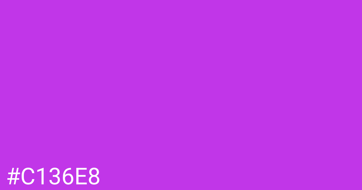 Hex color #c136e8 graphic