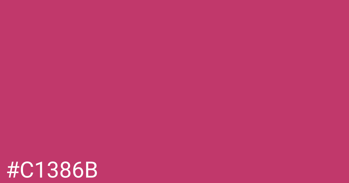 Hex color #c1386b graphic