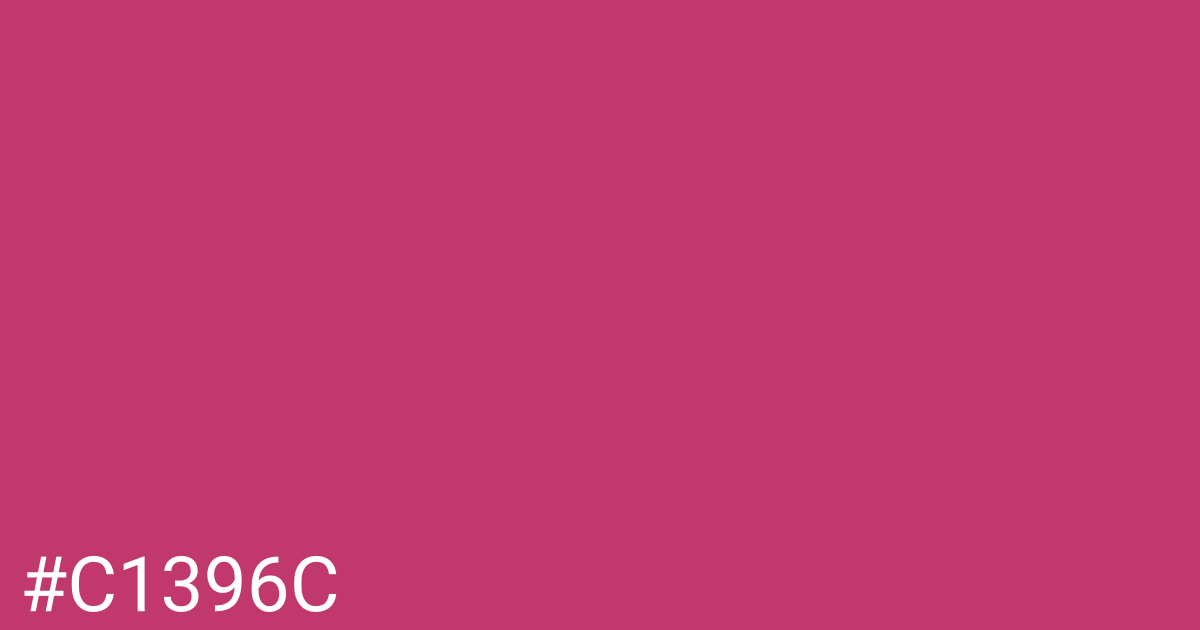Hex color #c1396c graphic