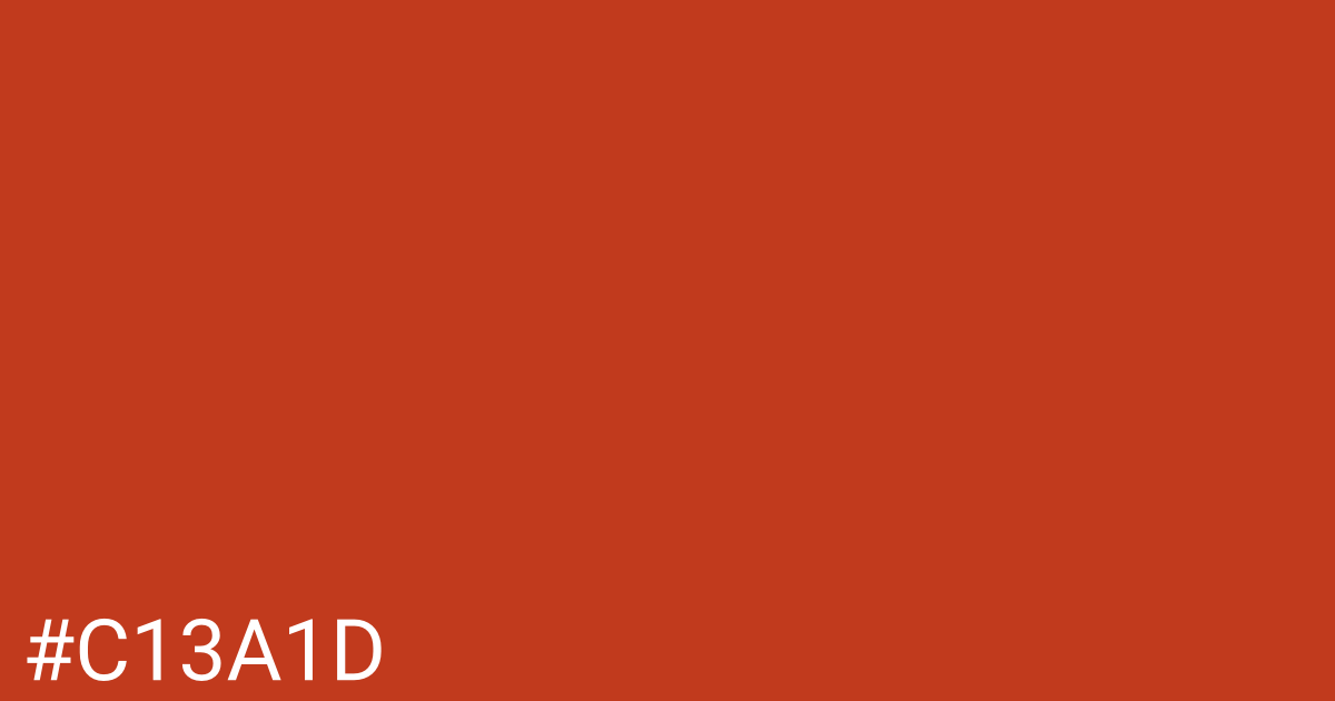 Hex color #c13a1d graphic