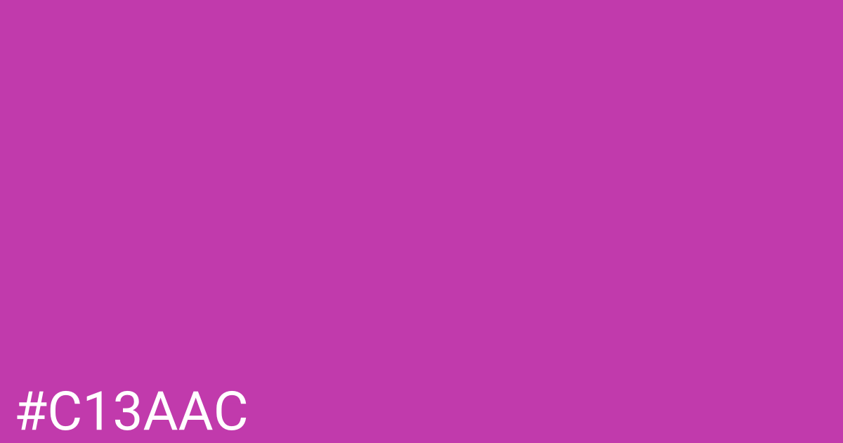 Hex color #c13aac graphic