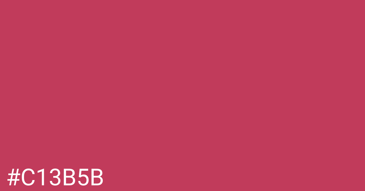 Hex color #c13b5b graphic