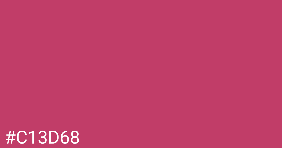 Hex color #c13d68 graphic