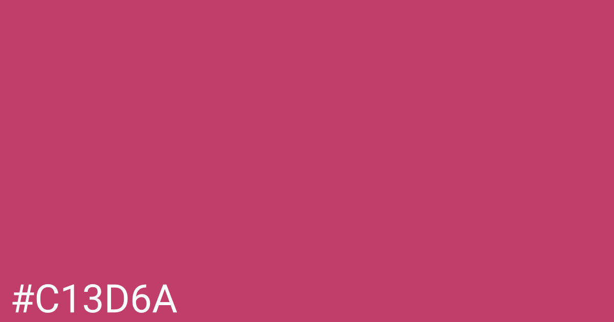 Hex color #c13d6a graphic
