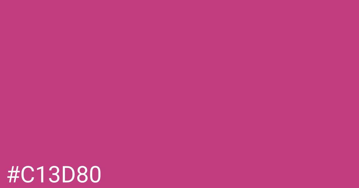 Hex color #c13d80 graphic