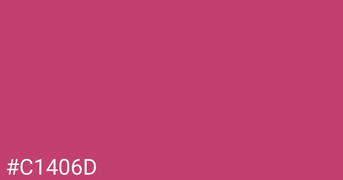 Hex color #c1406d graphic