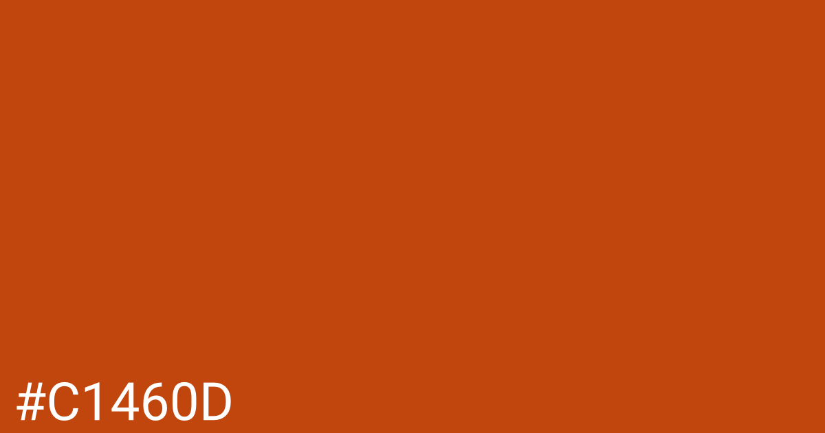 Hex color #c1460d graphic
