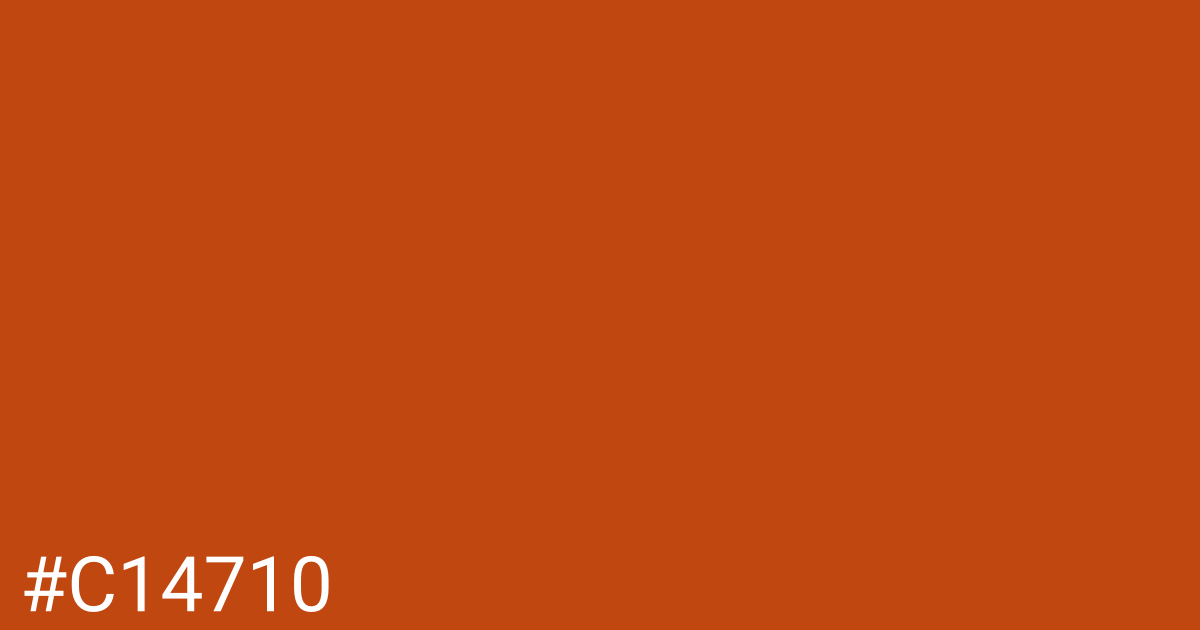 Hex color #c14710 graphic