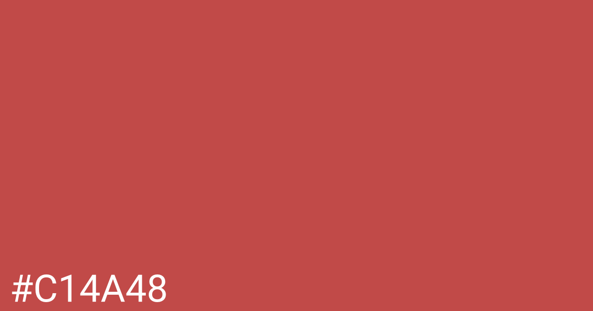 Hex color #c14a48 graphic