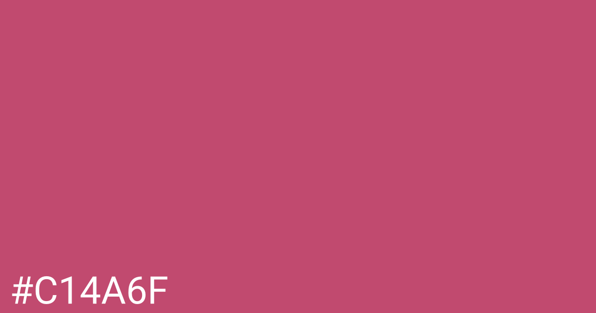 Hex color #c14a6f graphic