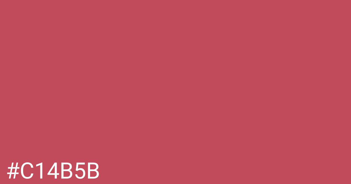 Hex color #c14b5b graphic