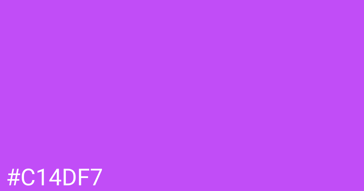 Hex color #c14df7 graphic