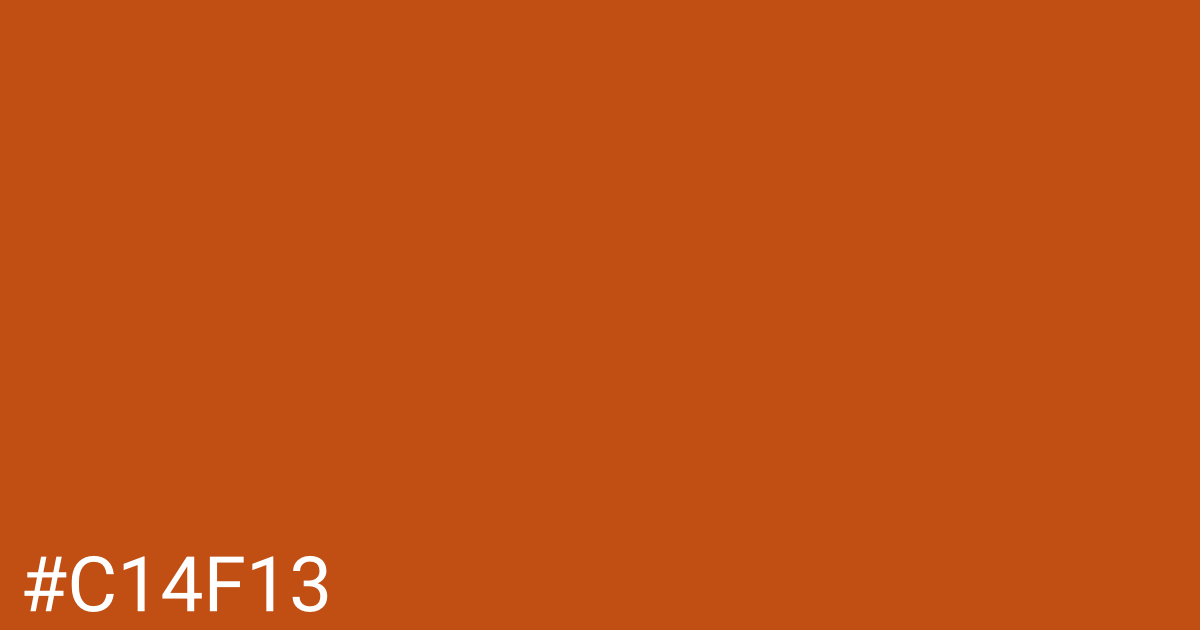 Hex color #c14f13 graphic