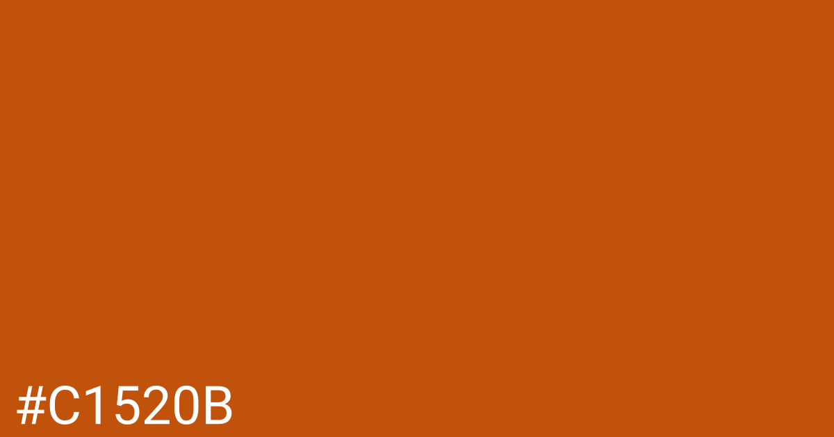 Hex color #c1520b graphic