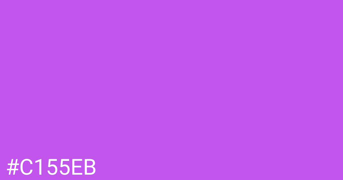 Hex color #c155eb graphic