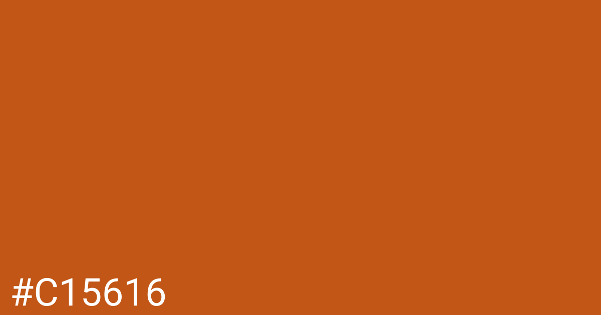 Hex color #c15616 graphic