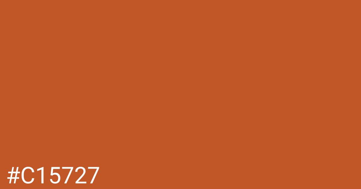 Hex color #c15727 graphic