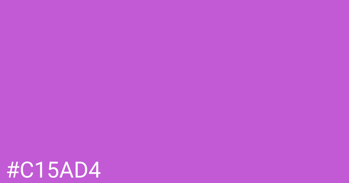 Hex color #c15ad4 graphic