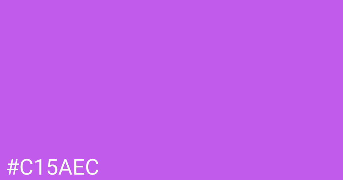 Hex color #c15aec graphic